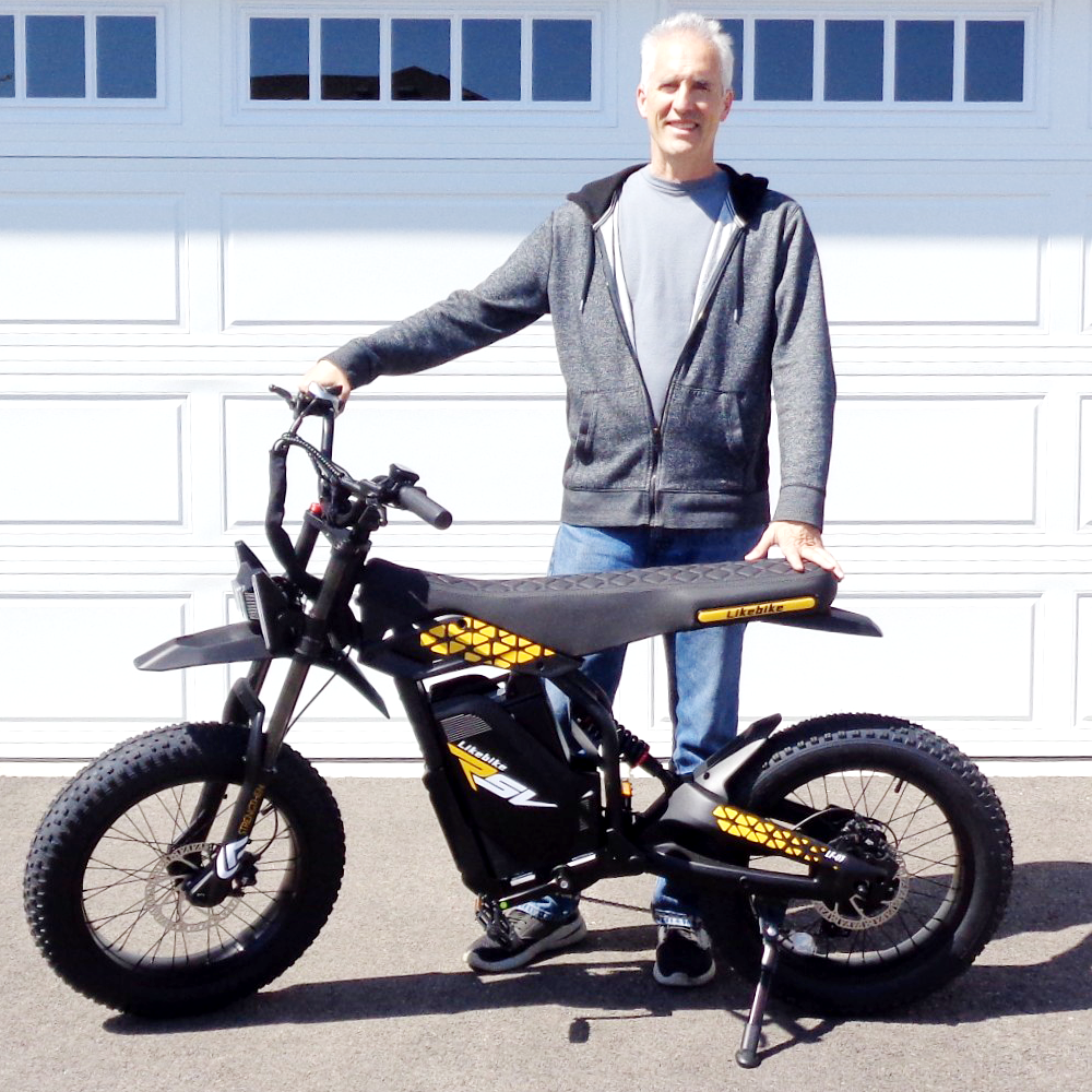 Likebike off road ebike KN110(2000w;50miles range;Long saddle)