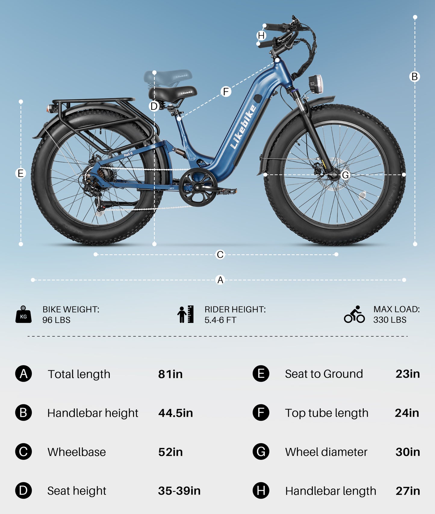 Likebike Rail6 Ebike
