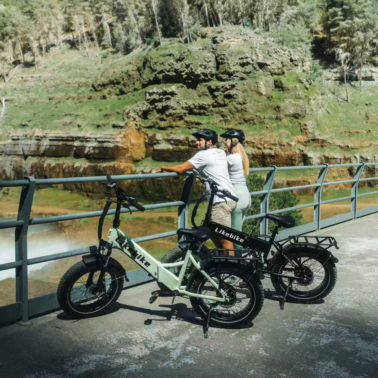 Likebike Cityfun Folding Fat Tire E-Bike, 1500W Peak Power, Portable All-Terrain Electric Bike