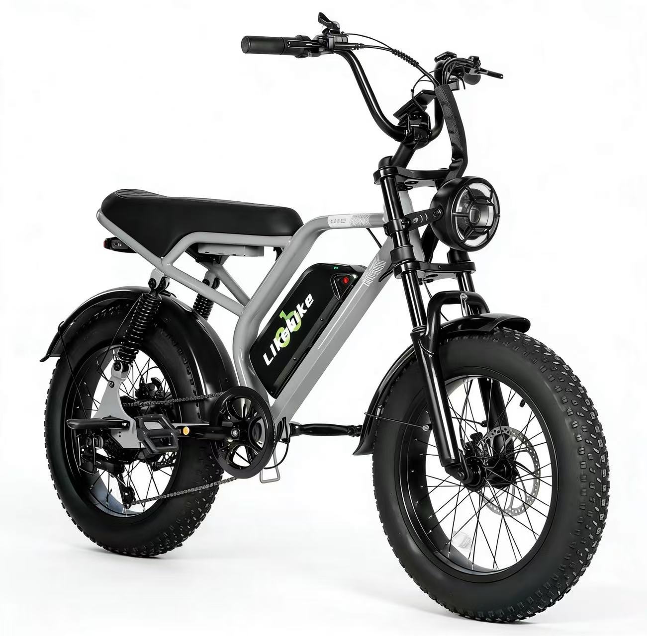 U12  High-Performance E-bike | 2000W Peak Power, 50-Mile Range & Dual Safety (BMS + Hydraulic Brakes)