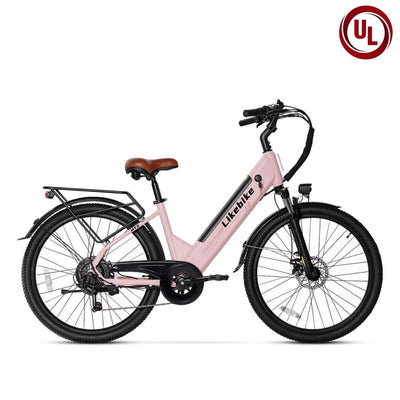 Likebike MY2 26" Step-Through Electric Bike for Adults,  UL 2849 Certified Commuter Ebike
