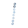 Rear hub bolts (Dacromet 4mm,anti-rotation washers *2 PCS ,3mm oblong washers *2 PCS ,2mm flat washers *2 PCS ,Flange nuts *2 PCS)