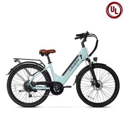 Likebike MY2 26" Step-Through Electric Bike for Adults,  UL 2849 Certified Commuter Ebike