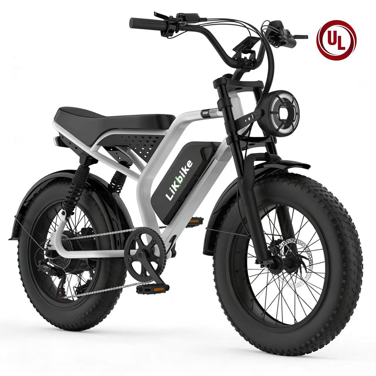 U12  High-Performance E-bike | 2000W Peak Power, 50-Mile Range & Dual Safety (BMS + Hydraulic Brakes)
