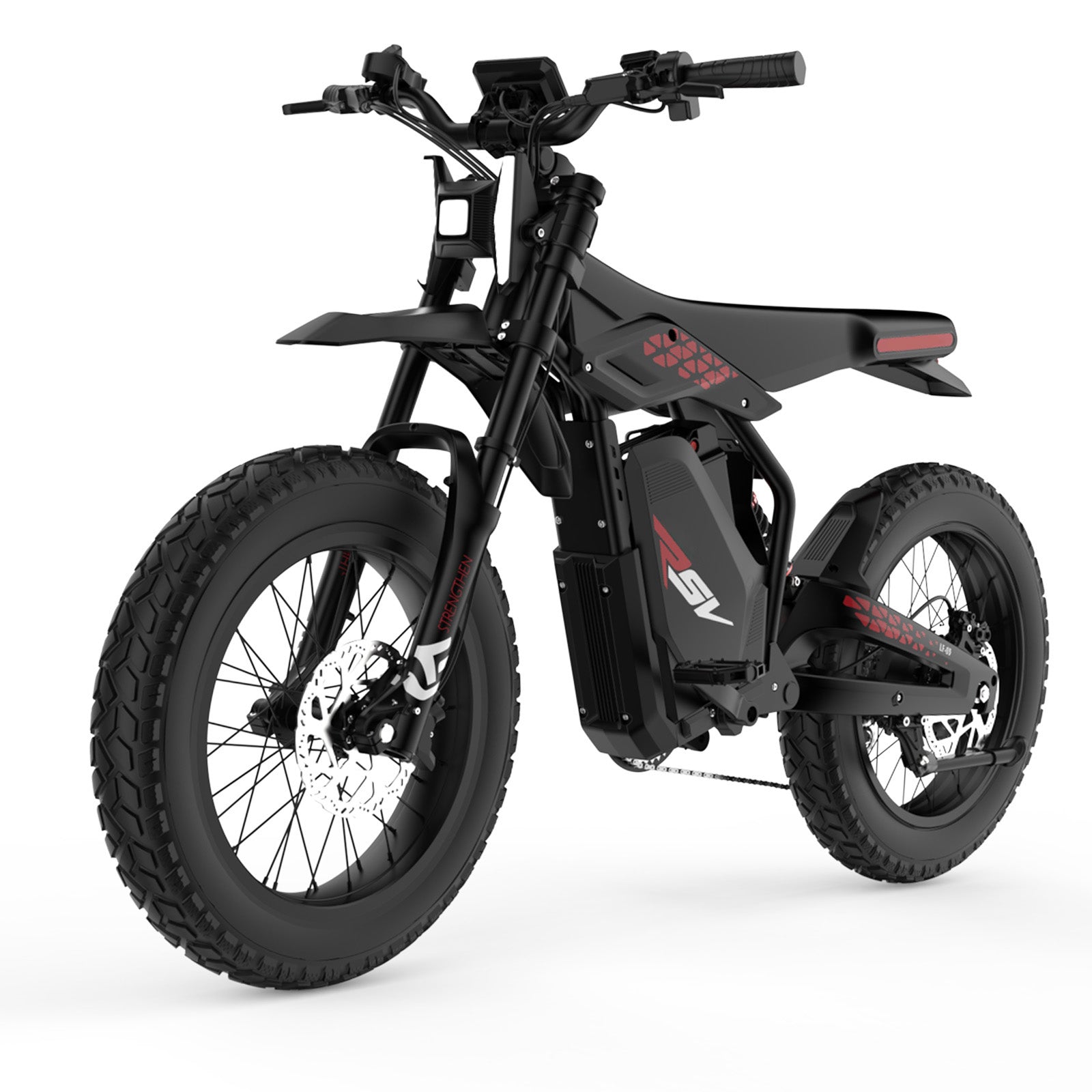 Likebike off road ebike KN110(2000w;50miles range;Long saddle)
