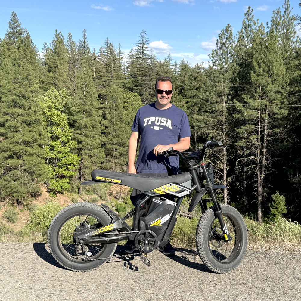 Likebike off road ebike KN110(2000w;50miles range;Long saddle)