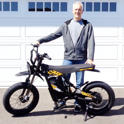 Likebike off road ebike KN110(2000w;50miles range;Long saddle)