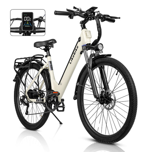 Seeker S Electric Bike 26”x 1.95” Tire Commuting Bike