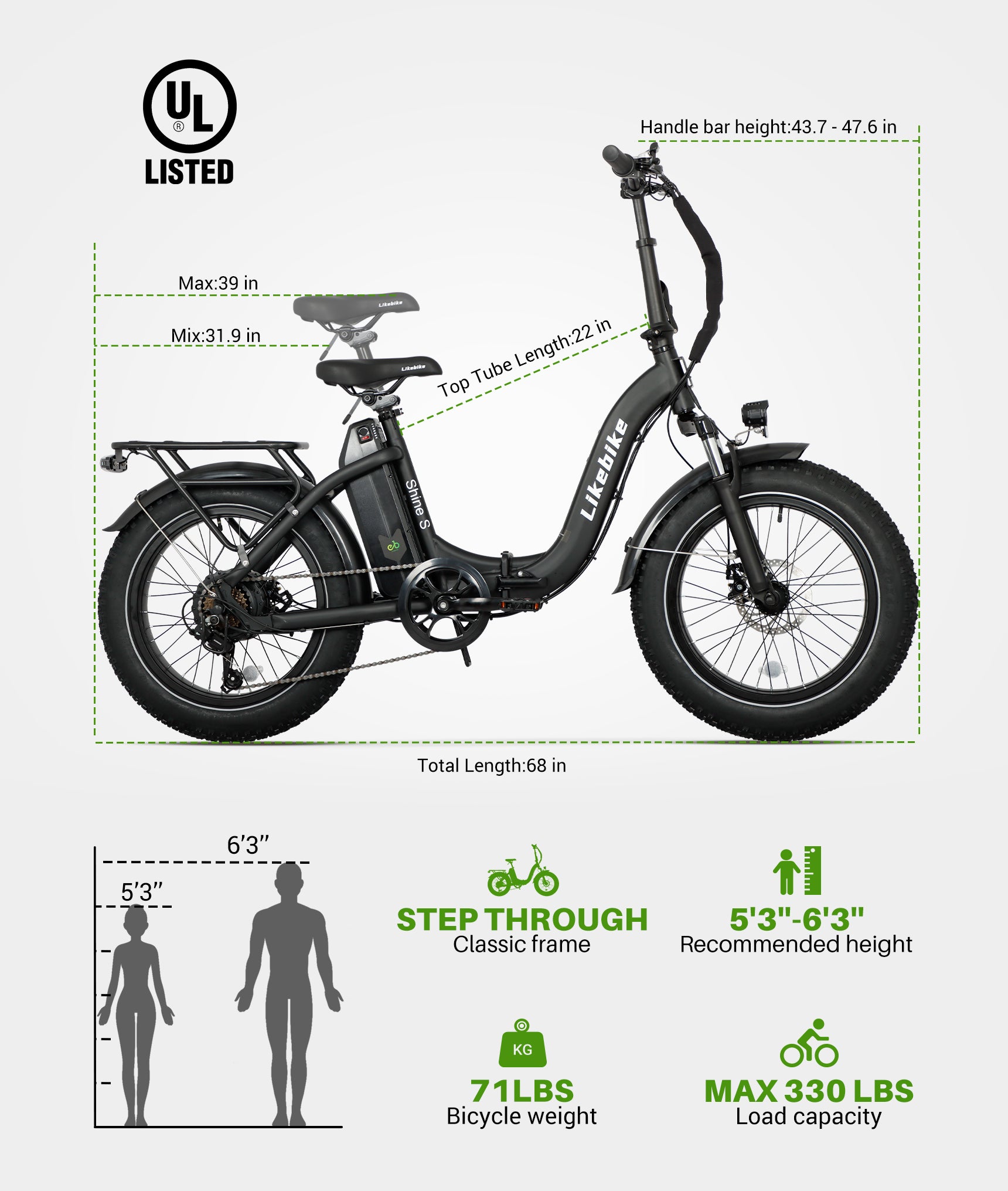 Likebike Shine S Foldable Ebike