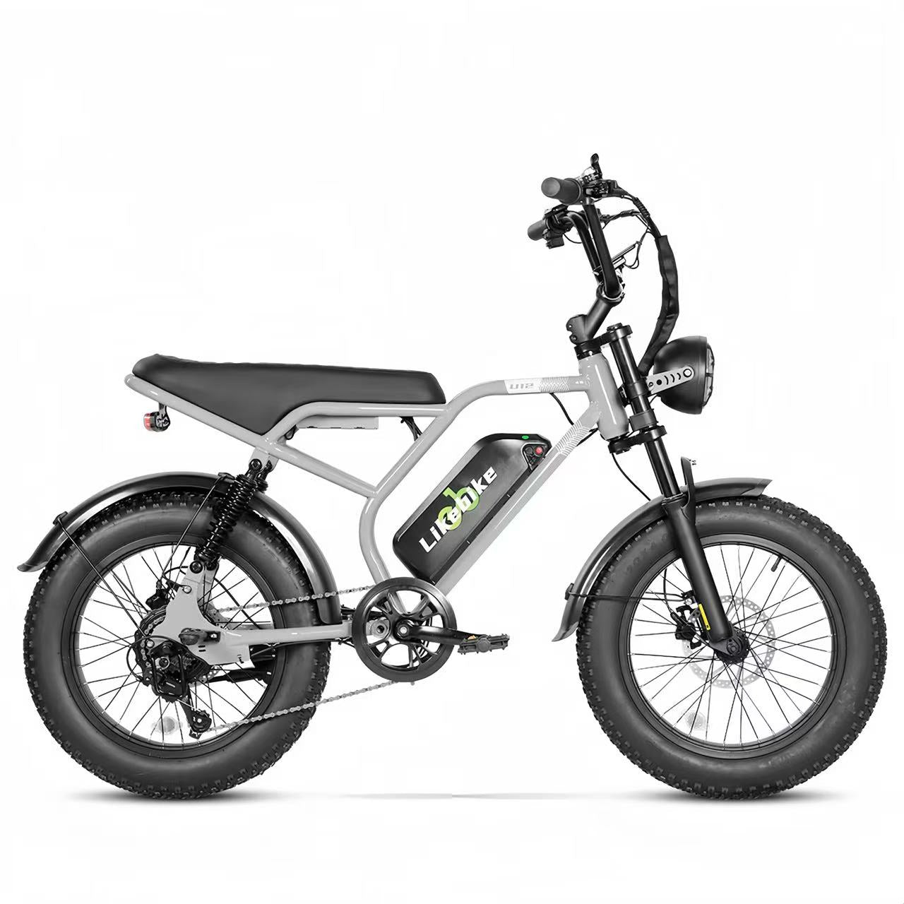 U12  High-Performance E-bike | 2000W Peak Power, 50-Mile Range & Dual Safety (BMS + Hydraulic Brakes)