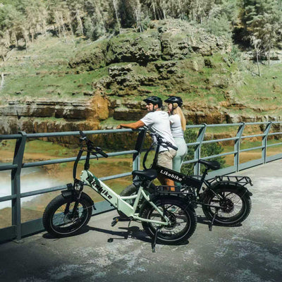 Likebike Cityfun Folding Fat Tire E-Bike, 1500W Peak Power, Portable All-Terrain Electric Bike